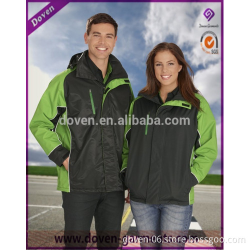 High quality contrast colors unisex winter jacket